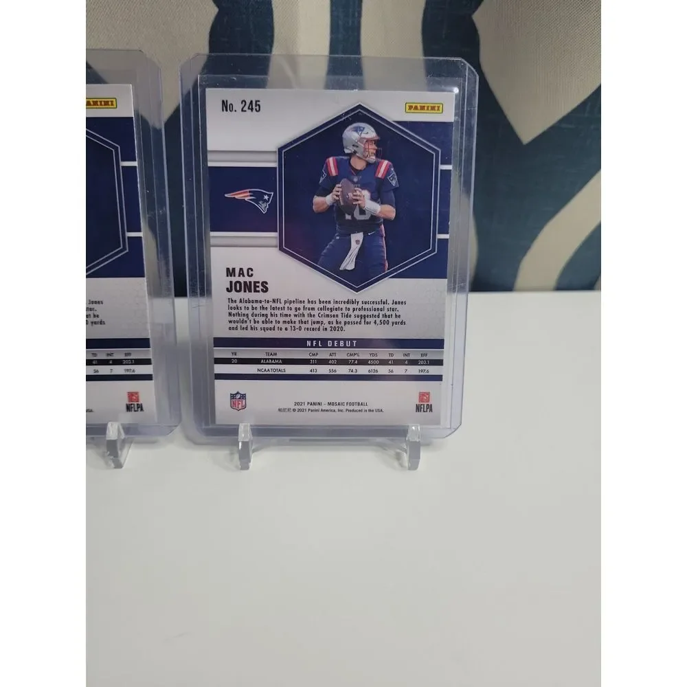 2021 Mosaic Football Mac Jones Rookies # 245 - Picture 8 of 8